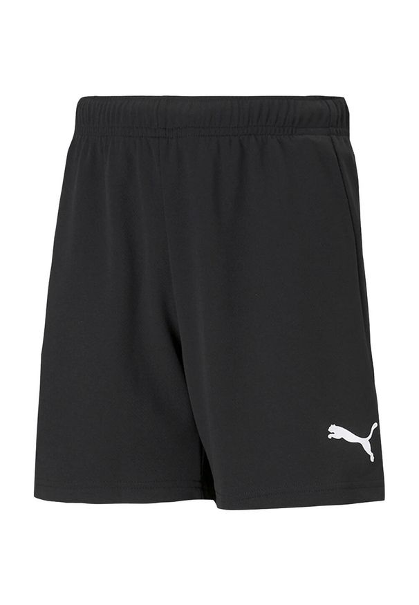 Puma - Spodenki TeamRISE Dla Dzieci. Kolor: czarny. Styl: sportowy. Sport: turystyka piesza