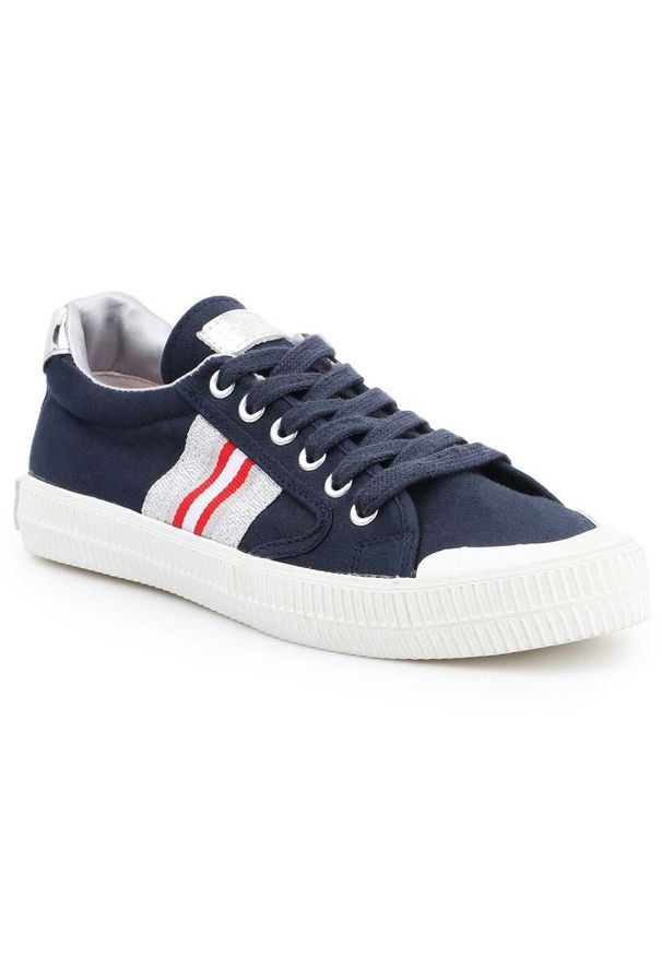 Buty Replay Extra W RV750005T-0270 granatowe. Okazja: na co dzień. Kolor: niebieski. Materiał: materiał, guma, syntetyk. Szerokość cholewki: normalna. Styl: casual
