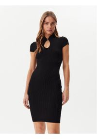 Guess Sukienka dzianinowa W5GK46 Z3L10 Czarny Slim Fit. Kolor: czarny. Materiał: wiskoza #1