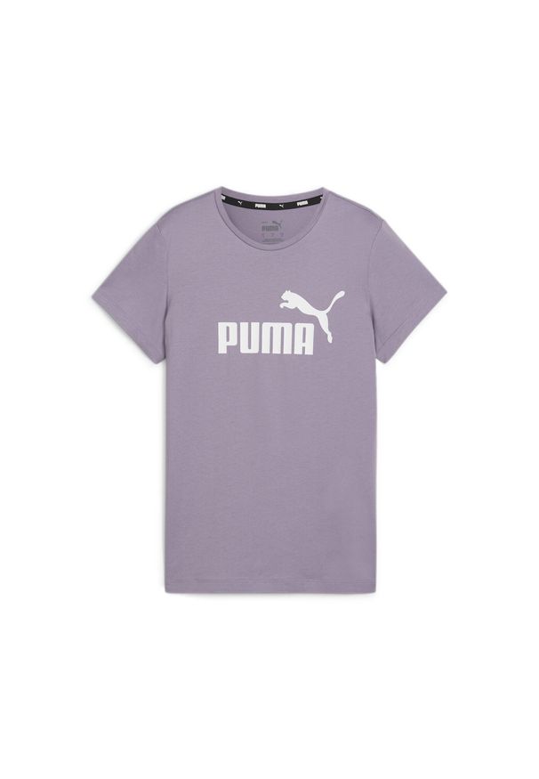 Koszulka damska Puma ESS Logo Tee. Kolor: fioletowy. Długość rękawa: krótki rękaw. Długość: krótkie. Sport: joga i pilates