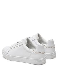 TOMMY HILFIGER - Tommy Hilfiger Sneakersy Essential Court Sneaker FW0FW08000 Biały. Kolor: biały. Materiał: skóra #4