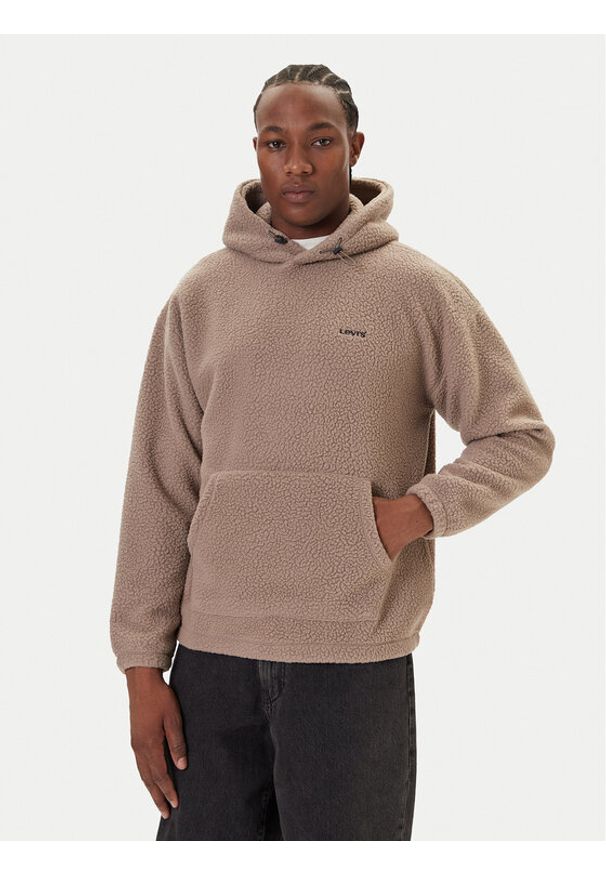Levi's® Bluza Cozy Up A1034-0028 Écru Relaxed Fit. Materiał: syntetyk