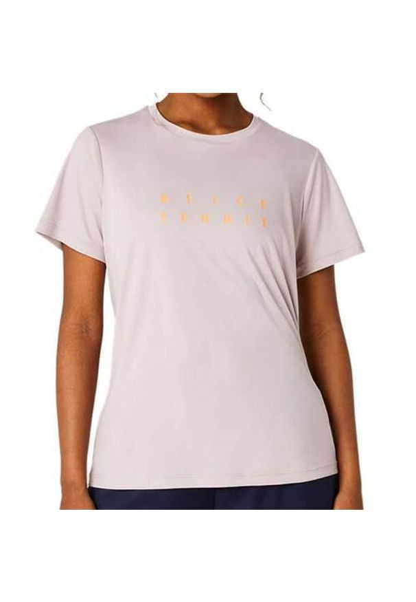 Koszulka treningowa damska Asics Court Graphic Tee. Kolor: różowy. Długość rękawa: krótki rękaw. Długość: krótkie