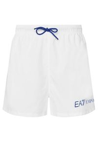 EA7 Emporio Armani Szorty kąpielowe 7M002000 AF13049 M0304 Biały Regular Fit. Kolor: biały. Materiał: syntetyk #2