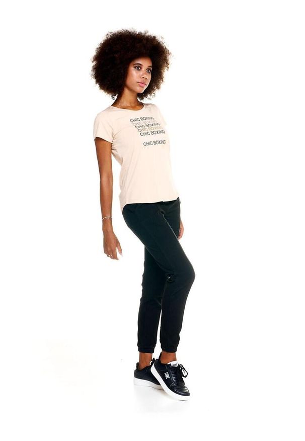 LEONE 1947 APPAREL - Damskie spodnie dresowe Leone z zakładkami Winter Chic Boxing. Kolor: czarny. Materiał: lycra. Sport: fitness