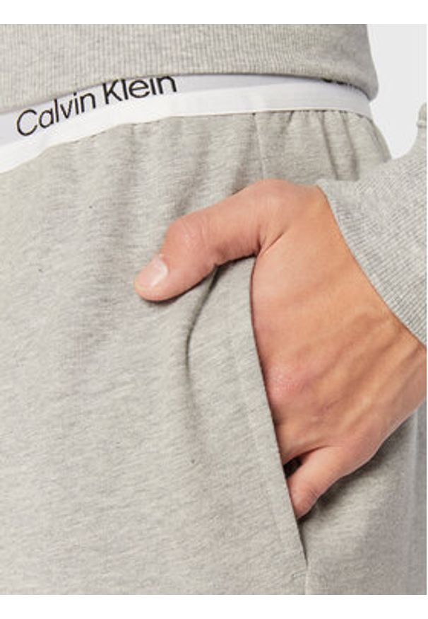 Calvin Klein Underwear Spodnie piżamowe 000NM2302E Szary Relaxed Fit. Kolor: szary. Materiał: bawełna