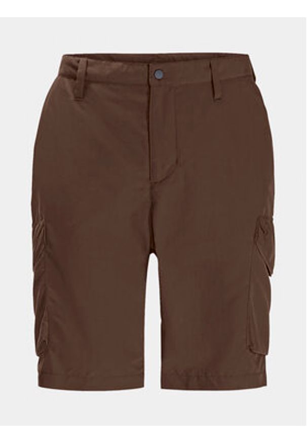Jack Wolfskin Szorty materiałowe Kalahari 1508381 Brązowy Regular Fit. Kolor: brązowy. Materiał: syntetyk