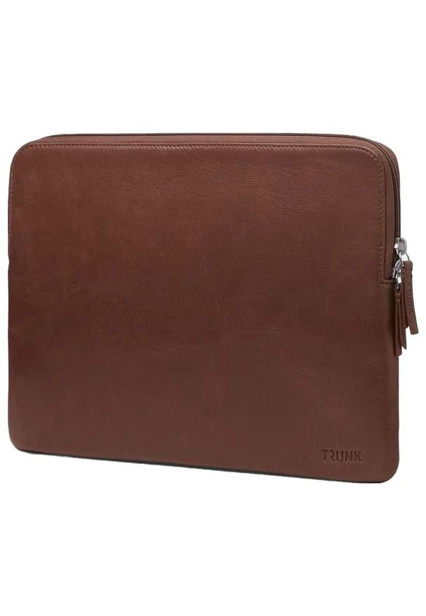 Etui Trunk MacBook 14'' brązowy. Kolor: brązowy. Materiał: mikrofibra, skóra. Styl: elegancki, biznesowy