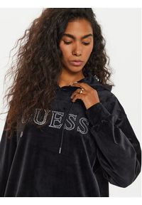 Guess Bluza V4BQ13 KBXI2 Czarny Regular Fit. Kolor: czarny. Materiał: syntetyk