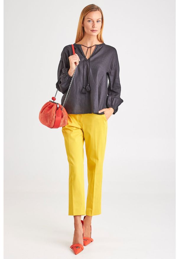 Weekend Max Mara - BLUZKA CALOTTA weekend max mara. Wzór: aplikacja