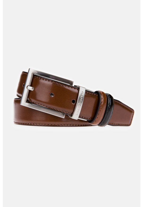 Lancerto - Pasek Dwustronny Evert 3. Materiał: skóra. Styl: klasyczny, casual