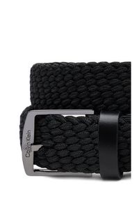 Calvin Klein Pasek Męski Ck Casual Elastic Braided 35Mm K50K512839 Czarny. Kolor: czarny. Materiał: materiał. Styl: casual