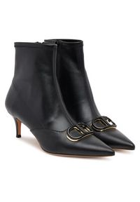 TwinSet - TWINSET Botki 252TCP034 00006 Czarny. Kolor: czarny. Materiał: skóra #4