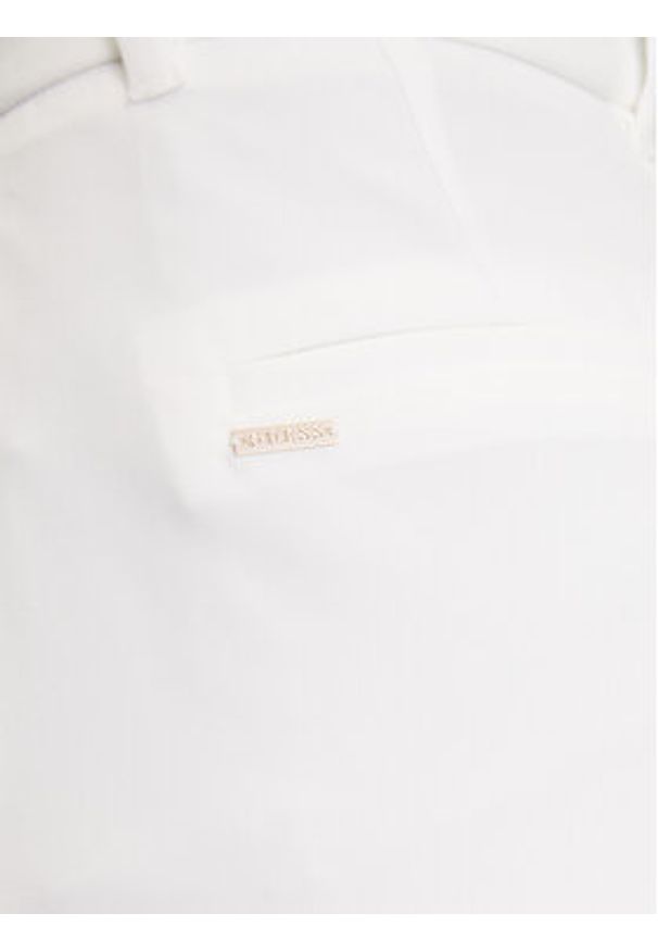 Guess Spodnie palazzo W5GB02 WH9Y2 Biały Wide Leg. Kolor: biały. Materiał: syntetyk