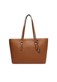 MICHAEL Michael Kors Torebka Quinn 30T5GQNT9L Brązowy. Kolor: brązowy. Materiał: skórzane #6