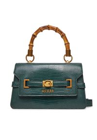 Guess Torebka HWKB95 06200 Zielony. Kolor: zielony. Materiał: skórzane