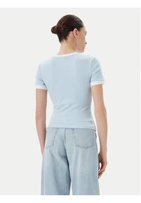 Guess T-Shirt V5GP08 KCRN2 Błękitny Regular Fit. Kolor: niebieski. Materiał: bawełna #5
