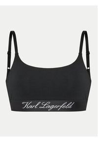 Karl Lagerfeld - KARL LAGERFELD Biustonosz top 240W2129 Czarny. Kolor: czarny. Materiał: bawełna #5