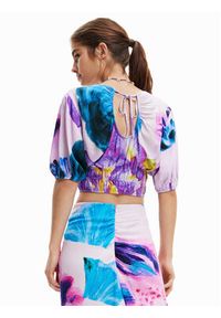 Desigual Bluzka MONSIEUR CHRISTIAN LACROIX Rina 23SWBW15 Fioletowy Regular Fit. Kolor: fioletowy. Materiał: wiskoza #4