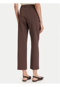 Maryley Spodnie materiałowe 26EB527/06MO Brązowy ciemny Regular Fit. Kolor: brązowy. Materiał: bawełna #3