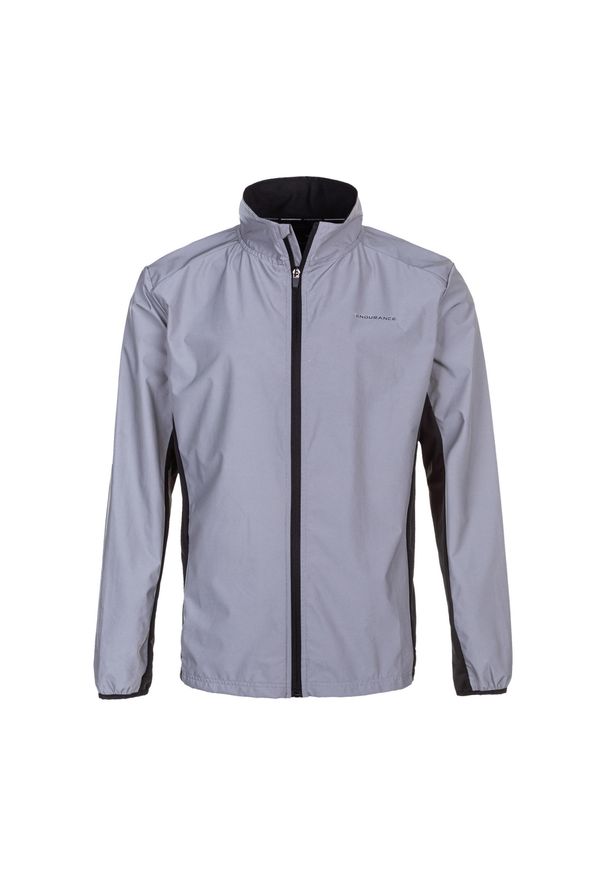 ENDURANCE - Kurtka odblaskowa Endurance Peelier. Kolor: szary. Sport: bieganie