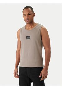Hugo - HUGO Tank top Darrio 50557629 Beżowy Regular Fit. Kolor: beżowy. Materiał: bawełna #1