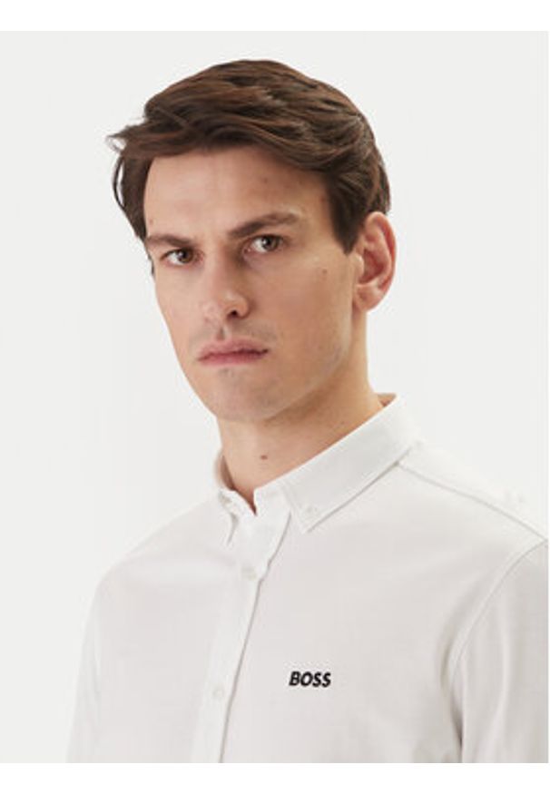 BOSS Koszula ST Motion 50555946 Biały Regular Fit. Kolor: biały. Materiał: bawełna