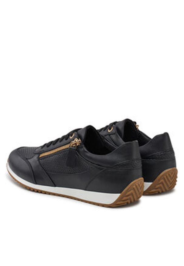 Geox Sneakersy D Calithe D36N0A 05485 C9999 Czarny. Kolor: czarny. Materiał: skóra