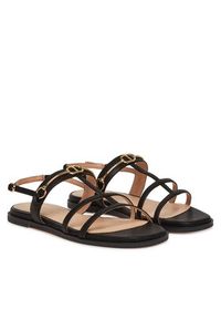 TwinSet - TWINSET Sandały 251TCP086 Czarny. Kolor: czarny. Materiał: skóra #3