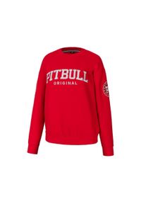 PITBULL - Bluza damska Pitbull oversize Tyrian. Kolor: czerwony #1