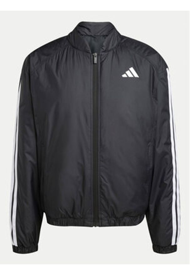 Adidas - adidas Kurtka bomber Essentials 3-Stripes JD1294 Czarny Loose Fit. Kolor: czarny. Materiał: syntetyk