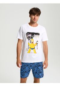 Sinsay - Piżama dwuczęściowa The Simpsons - biały. Kolor: biały #1