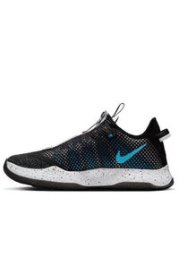 Buty koszykarskie męskie Nike PG 4 Heather Black. Zapięcie: sznurówki. Kolor: czarny. Materiał: syntetyk, tkanina, materiał. Szerokość cholewki: normalna