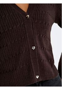 only - ONLY Kardigan Katia 15310902 Brązowy Regular Fit. Kolor: brązowy. Materiał: syntetyk #3