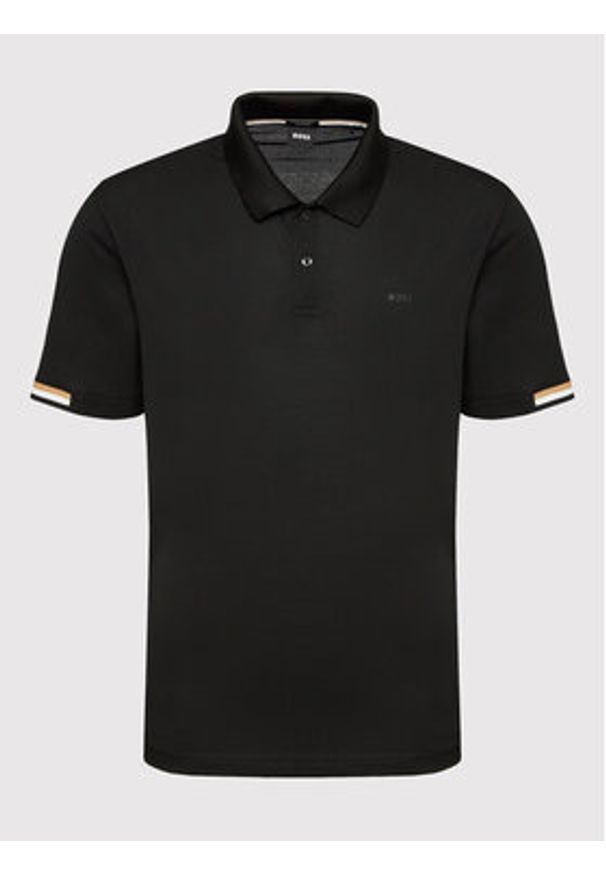 BOSS - Boss Polo Parlay 147 50467113 Czarny Regular Fit. Typ kołnierza: polo. Kolor: czarny. Materiał: bawełna