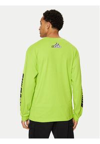 DC Longsleeve Drivers Club ADYZT05406 Zielony Standard Fit. Kolor: zielony. Materiał: bawełna. Długość rękawa: długi rękaw