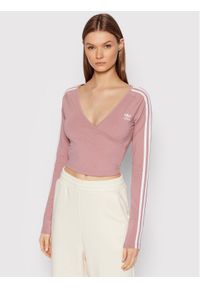 Adidas - adidas Bluzka adicolor Classics HE4957 Różowy Slim Fit. Kolor: różowy. Materiał: bawełna #1