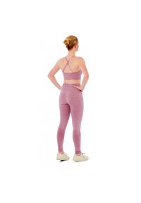 XTREME SOCKSWEAR - Damski zestaw sportowy Xtreme - legginsy + biustonosz sportowy - Różowy. Kolor: różowy. Sport: fitness