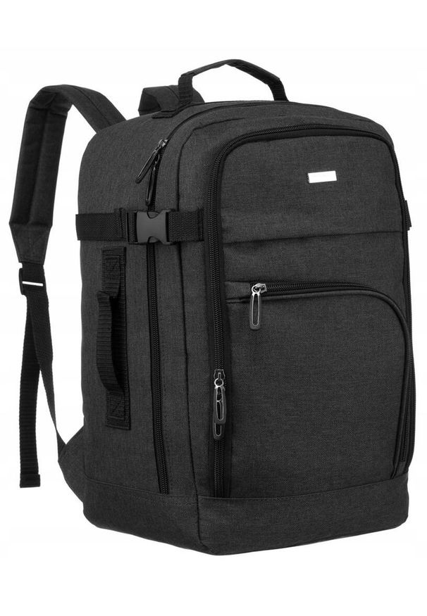 Plecak podróżny Peterson PTN PP-TOK-T czarny. Kolor: czarny. Materiał: materiał