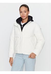 Champion Kurtka przejściowa Jacket 116922 Écru Custom Fit. Materiał: syntetyk