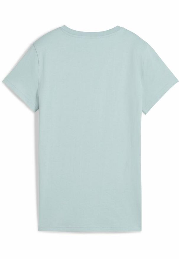 Puma - Damska koszulka ESS ELEVATED PUMA Modern Mint Green. Kolor: zielony. Wzór: aplikacja, haft