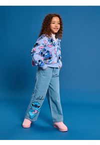 Sinsay - Jeansy Stitch - niebieski. Kolor: niebieski #1