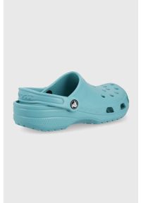 Crocs klapki kolor turkusowy. Nosek buta: okrągły. Kolor: turkusowy. Materiał: materiał. Wzór: gładki #5