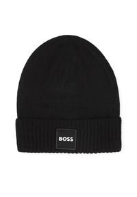 BOSS - Czapka Boss. Kolor: czarny