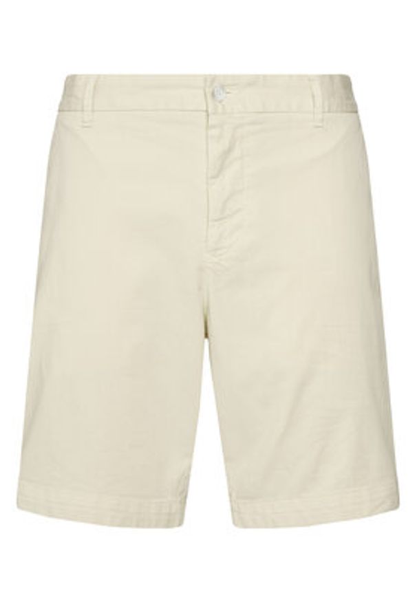 BOSS Szorty materiałowe H-Slice 50540743 Écru Regular Fit. Materiał: bawełna