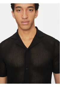 Calvin Klein Swimwear Koszula KM0KM01087 Czarny Regular Fit. Kolor: czarny. Materiał: syntetyk, wiskoza #3
