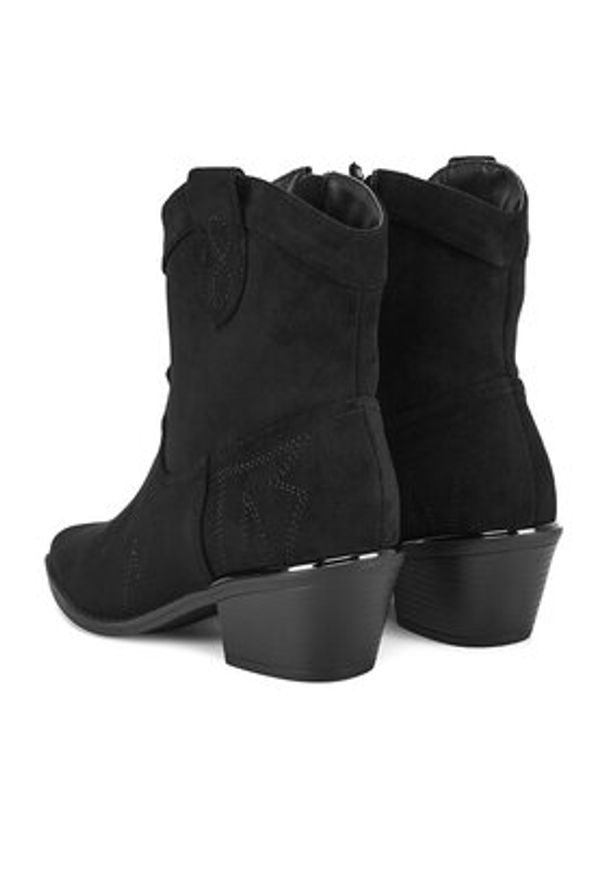 DeeZee Kowbojki HY80057-2 Czarny. Kolor: czarny. Materiał: materiał