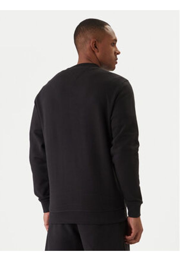 Tommy Jeans Bluza Sign Stripe DM0DM23019 Czarny Regular Fit. Kolor: czarny. Materiał: bawełna