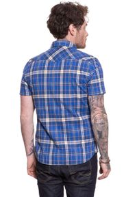 Lee - LEE SS WESTERN SUMMER BLUE L640DKNJ 112115273. Okazja: na uczelnię. Materiał: bawełna, jeans, materiał, tkanina. Długość rękawa: krótki rękaw. Długość: krótkie. Styl: klasyczny