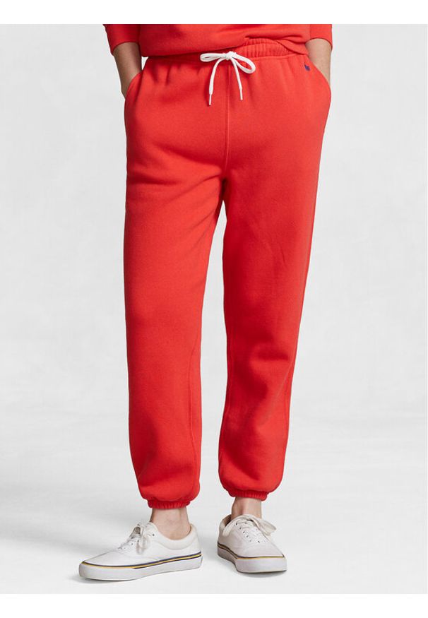 Polo Ralph Lauren Spodnie dresowe Prl Flc Pnt 211943009005 Czerwony Regular Fit. Kolor: czerwony. Materiał: bawełna